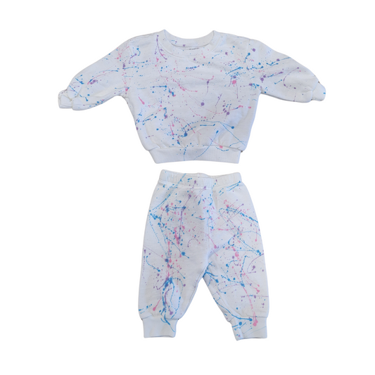 Californian Vintage Splatter  Girl Set