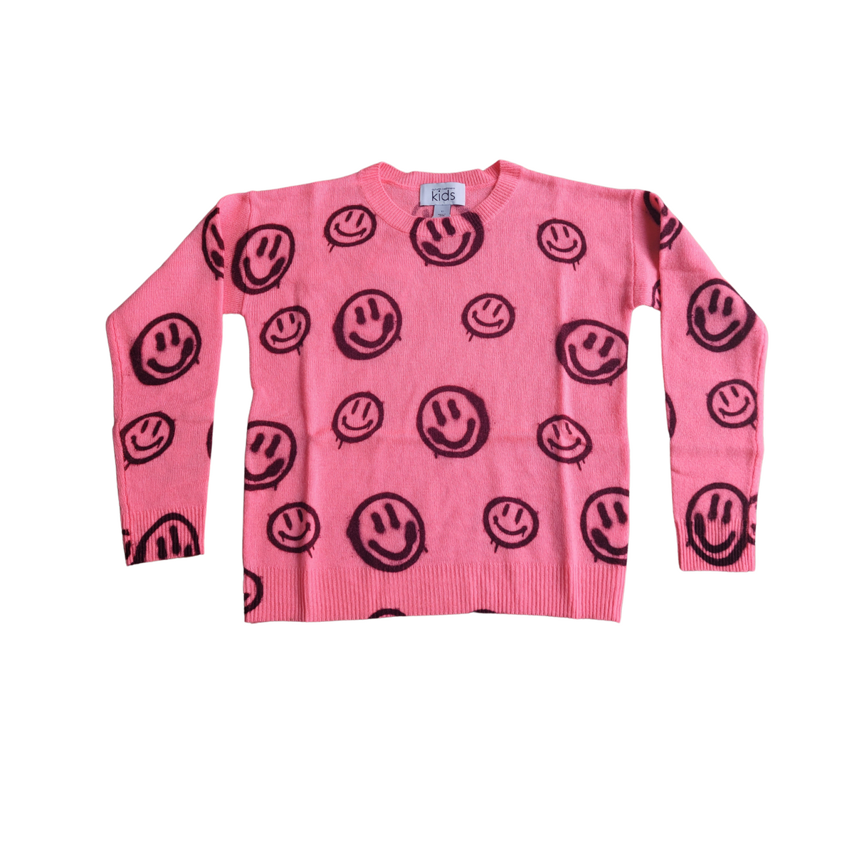 Autumn Cashmere Spray Paint Smiley Sweater