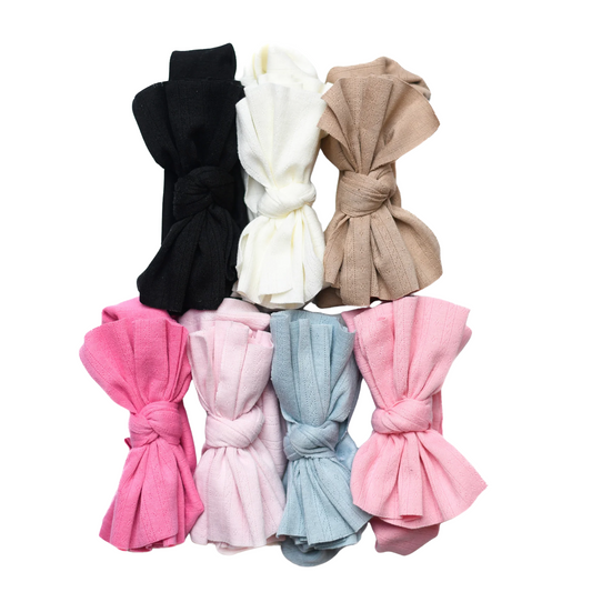 Nicsessories Pointelle Baby Bows Headband