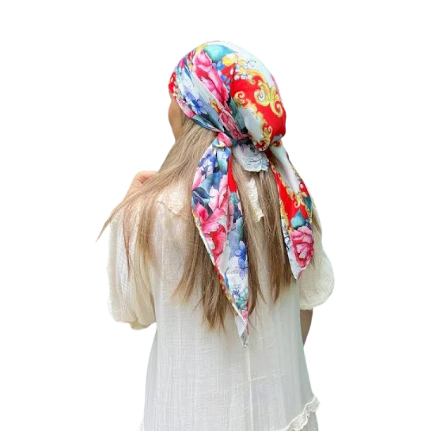 The Scarf Bar Wild Vintage Floral Headscarf 78x78