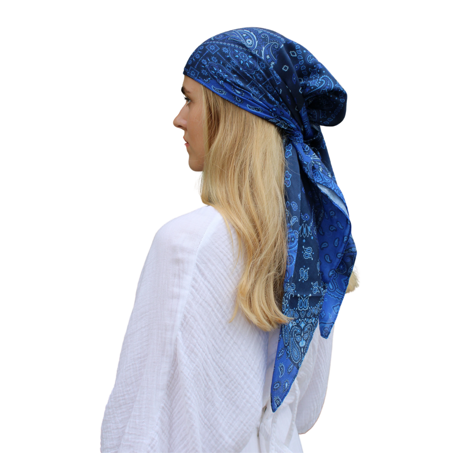 The Scarf Bar Paisley Patchwork Headscarf 90x90