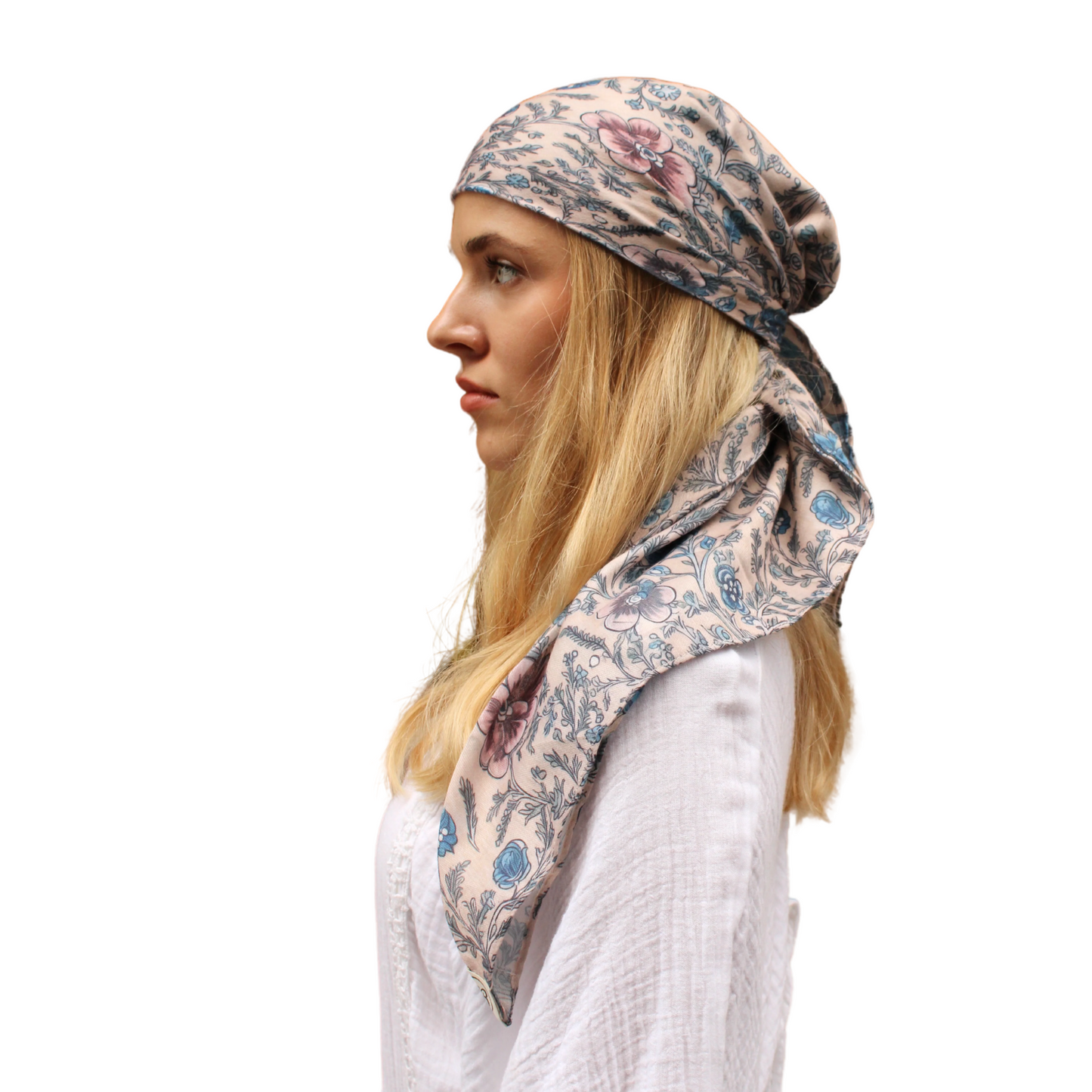 The Scarf Bar Floral Headscarf 78x78