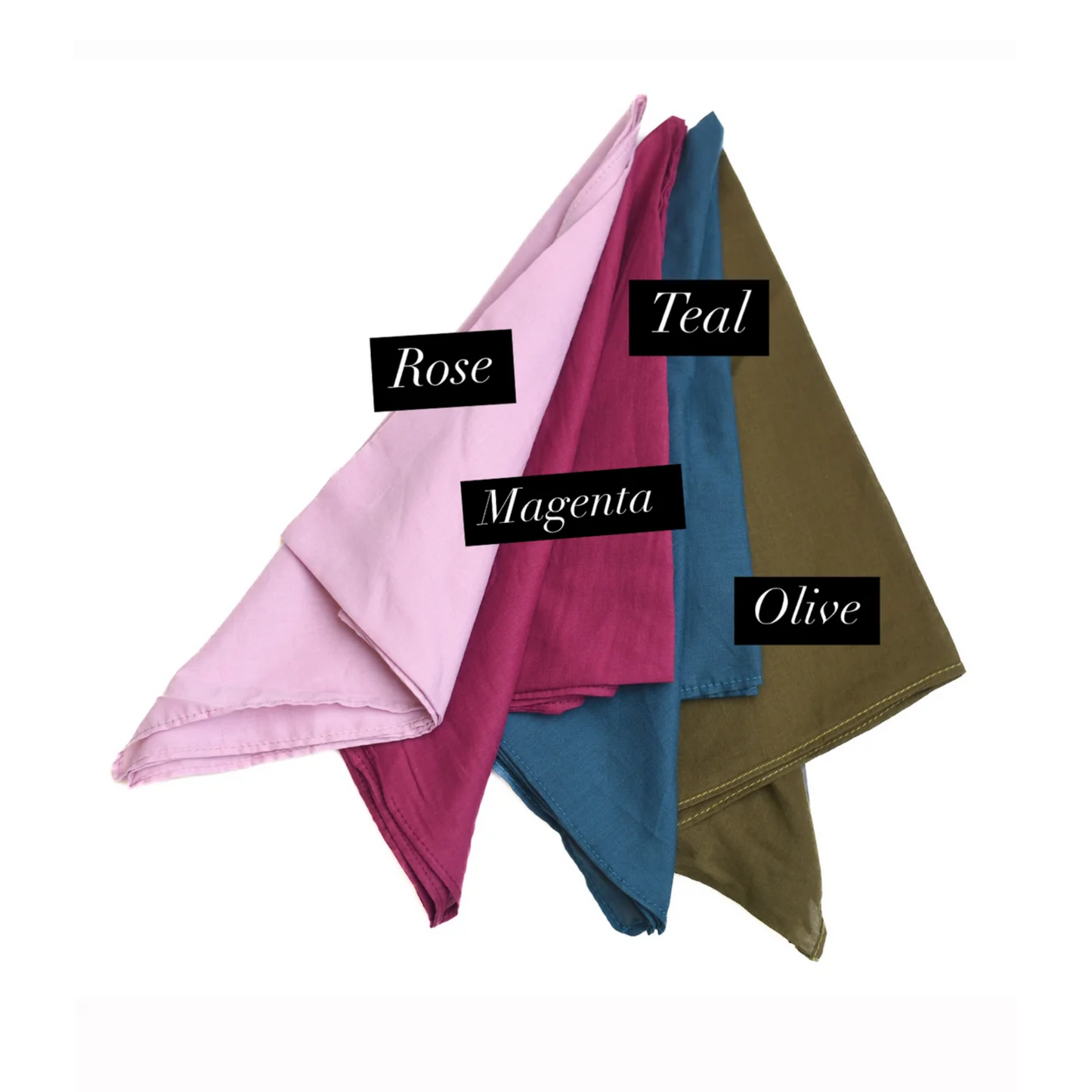 Nicsessories Solid Small Bandana