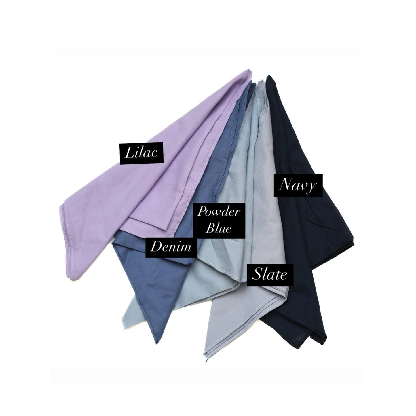 Nicsessories Solid Small Bandana