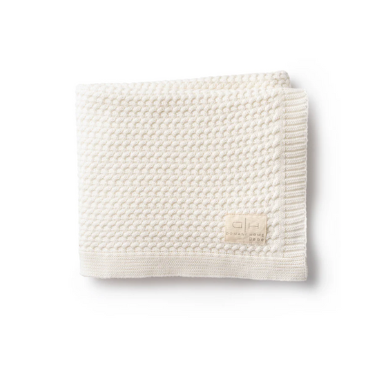 Domani Home Herringbone Knit Baby Blanket