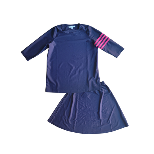 Waterwize Varsity Stripe Swim Set