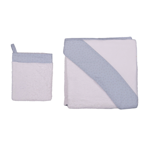 Bebe Sweeny Little Star Boy Hooded Towel & Mitt Set