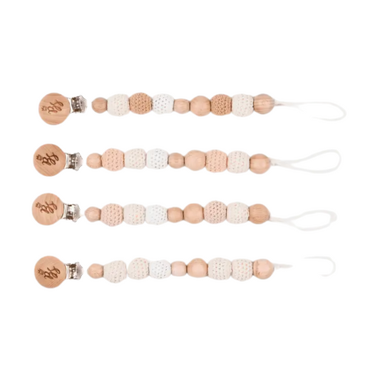 Bebe Sweeny Sophie Handmade Crochet Beads Pacifier Clip