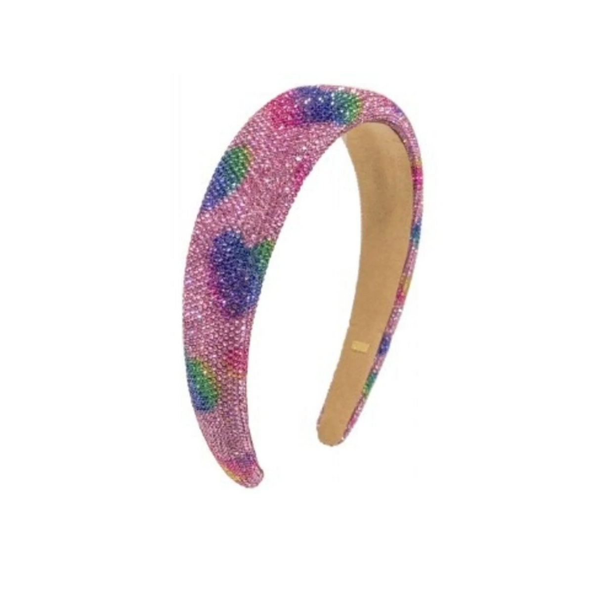 Bari Lynn Fully Crystallized Heart Headband