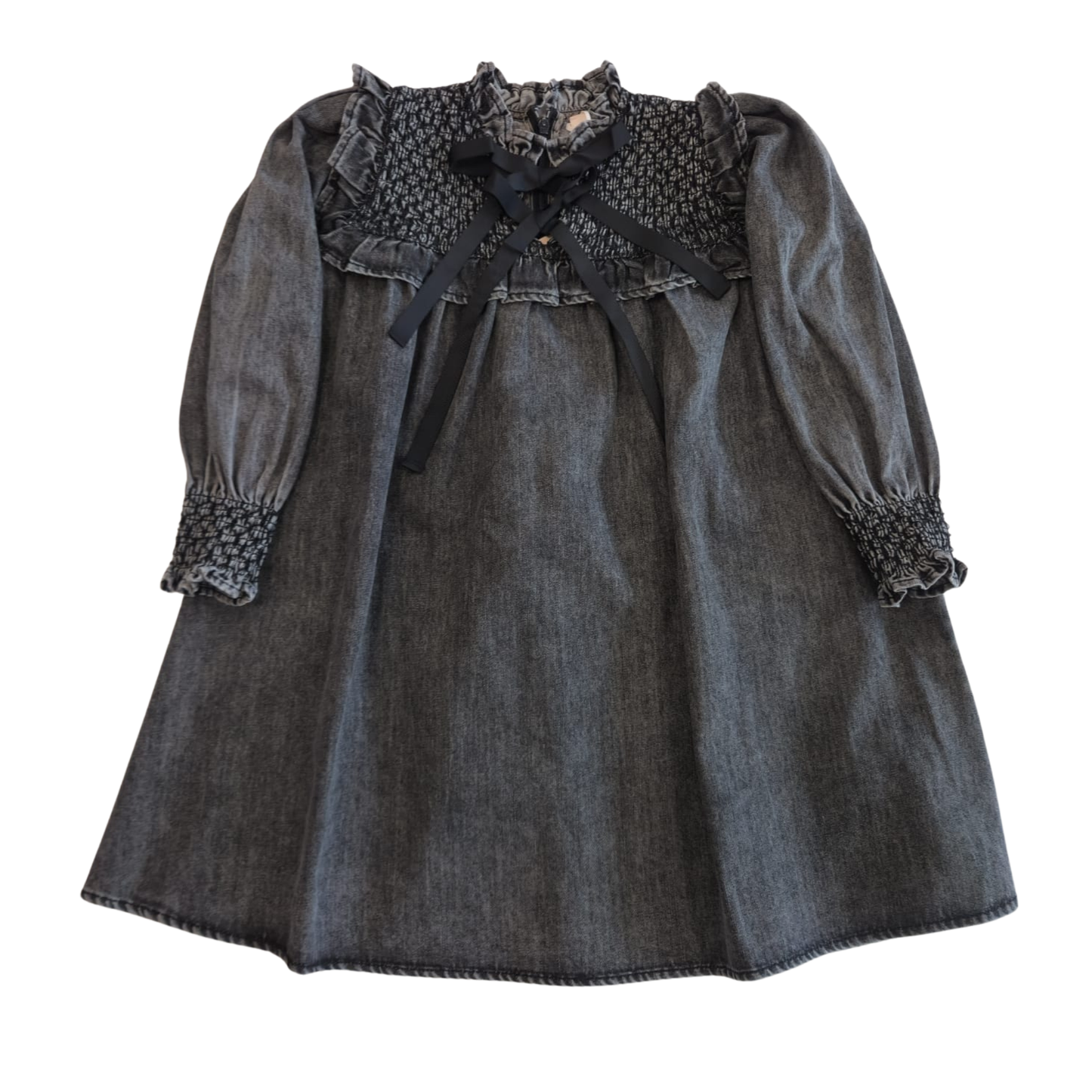 Steph Chambray Shirred Yoke Dress