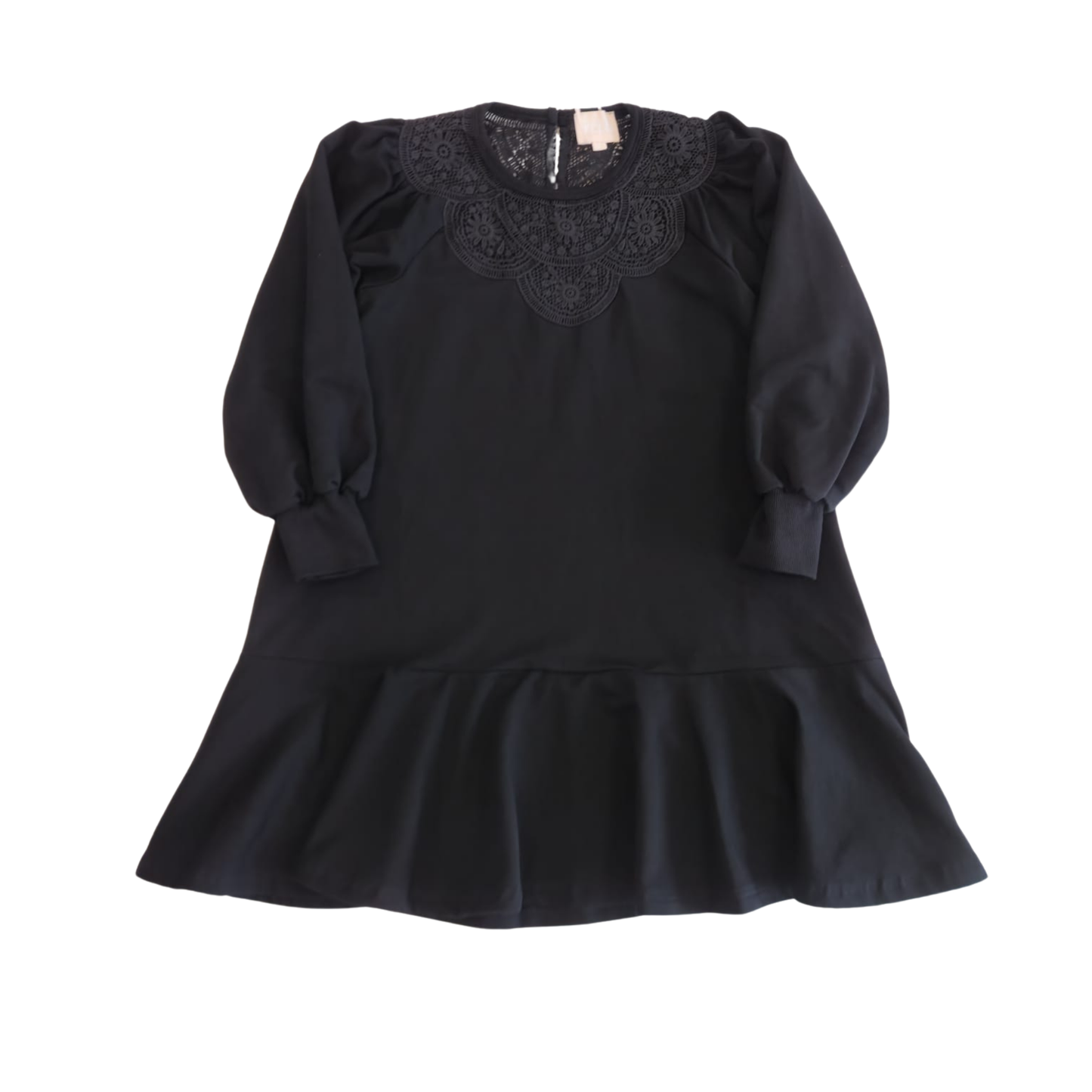 Steph Crochet Yoke Sweat Dress