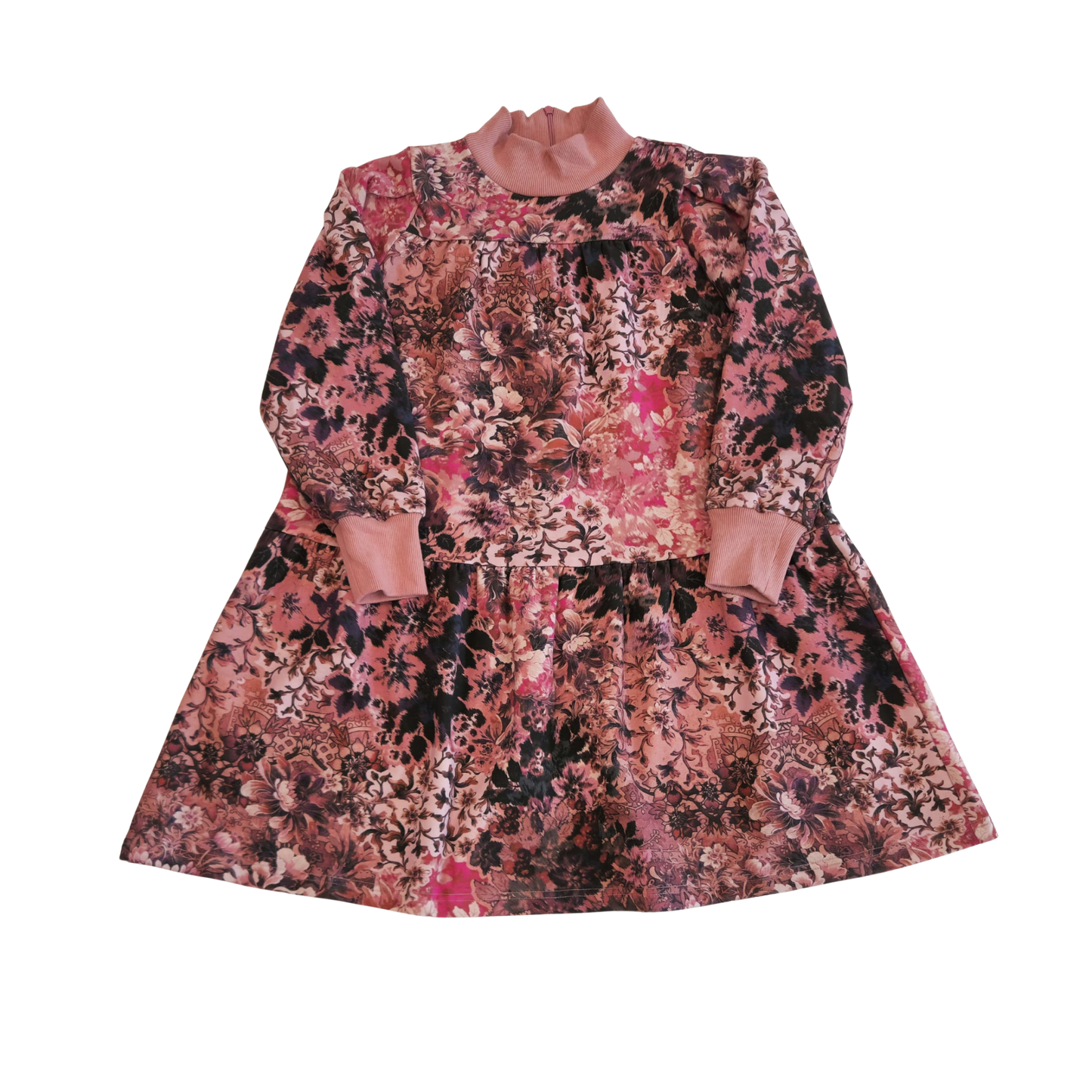 Steph Blurred Floral Fleece Dress