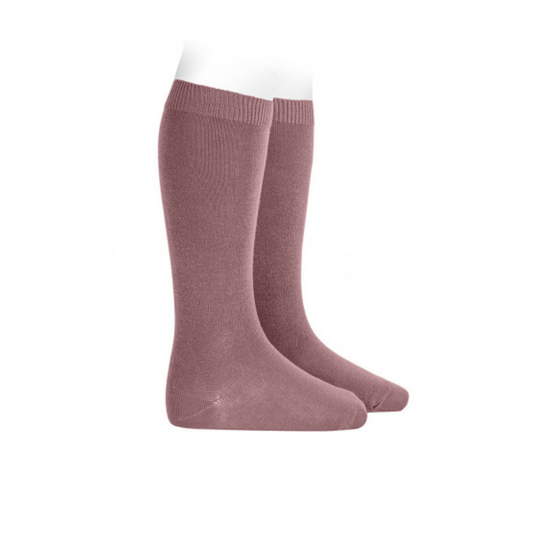 Condor 174 Iris Flat Cotton Knee Socks