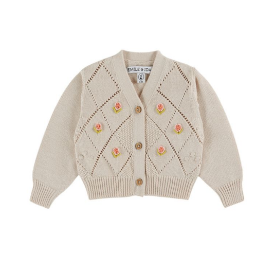 Emile et Ida  Brode Main Cardigan