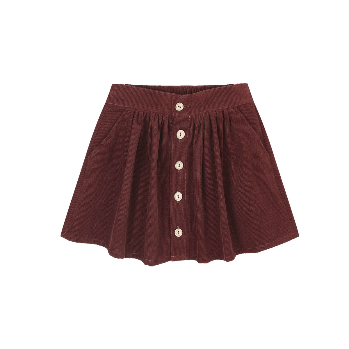 Rylee+Cru Button Front Mini Skirt