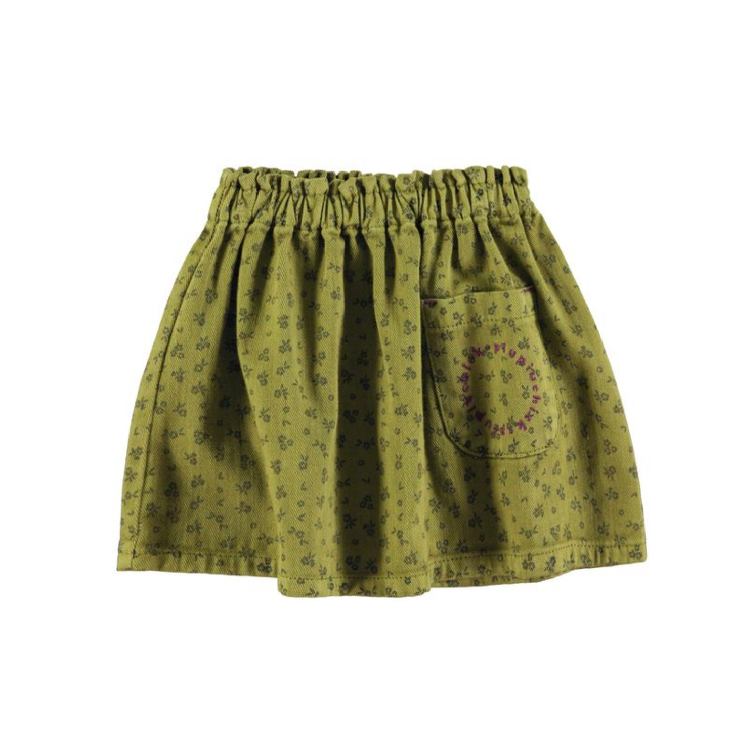 Piupiuchick Black Flowers Skirt