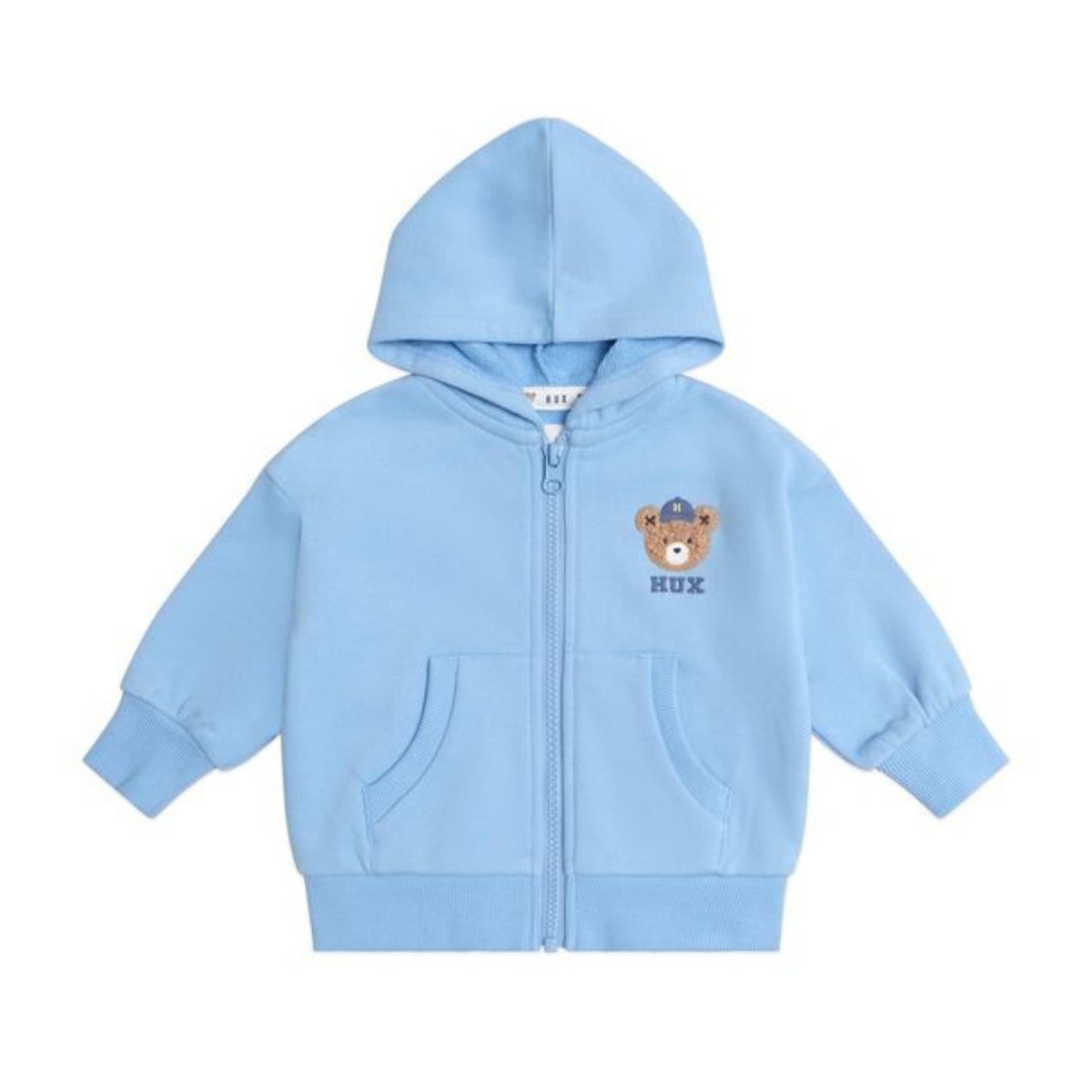 Huxbaby Huxbear Zip Up Blue Hoodie
