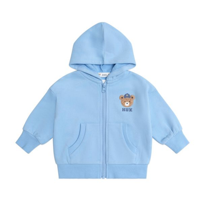 Huxbaby Huxbear Zip Up Blue Hoodie