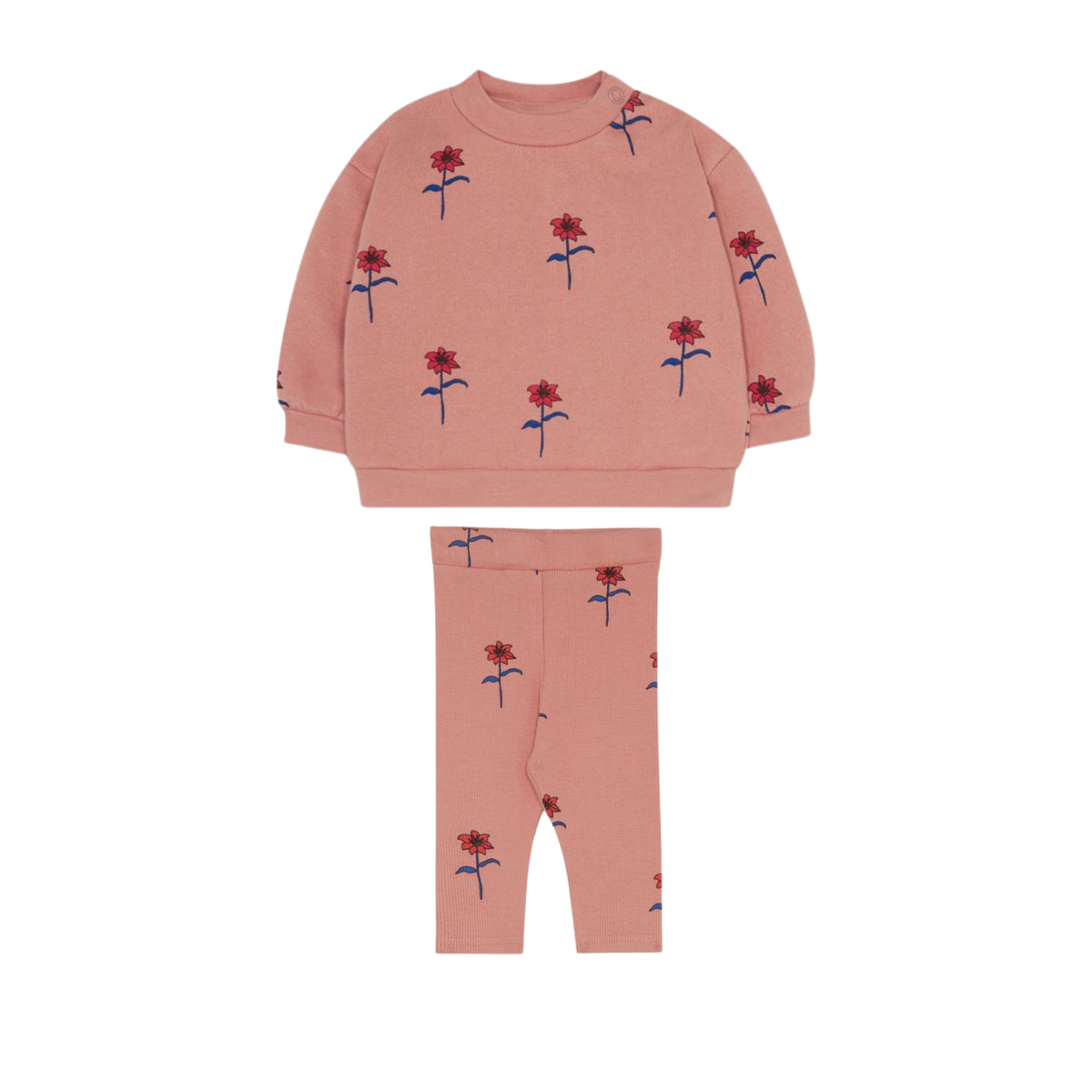 The Campamento Flowers Baby Sweatshirt Set