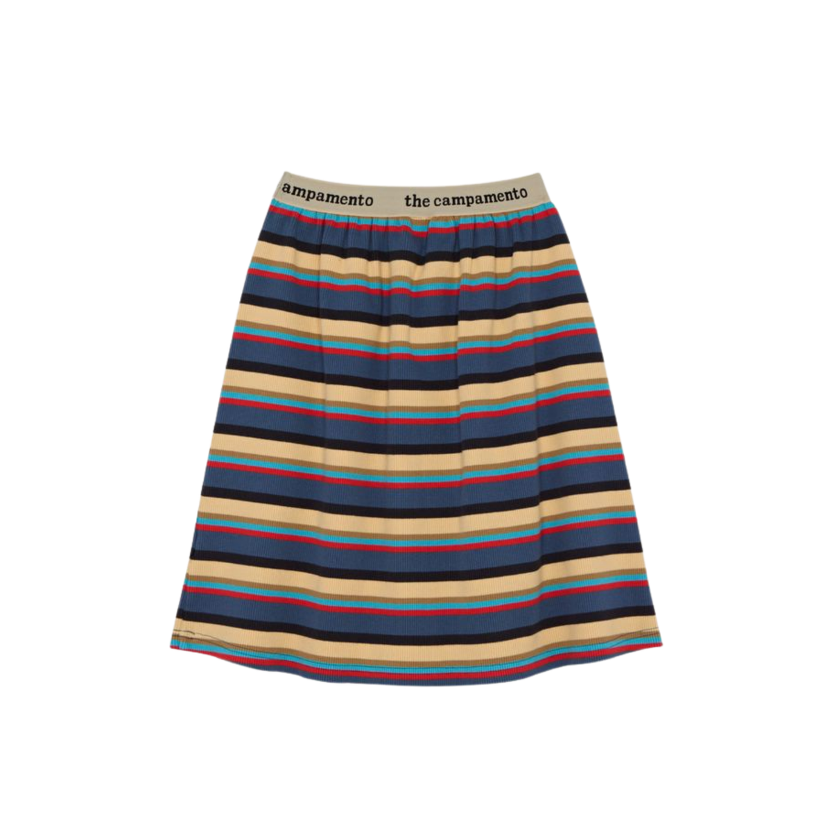 The Campamento Multicolor Stripes Skirt