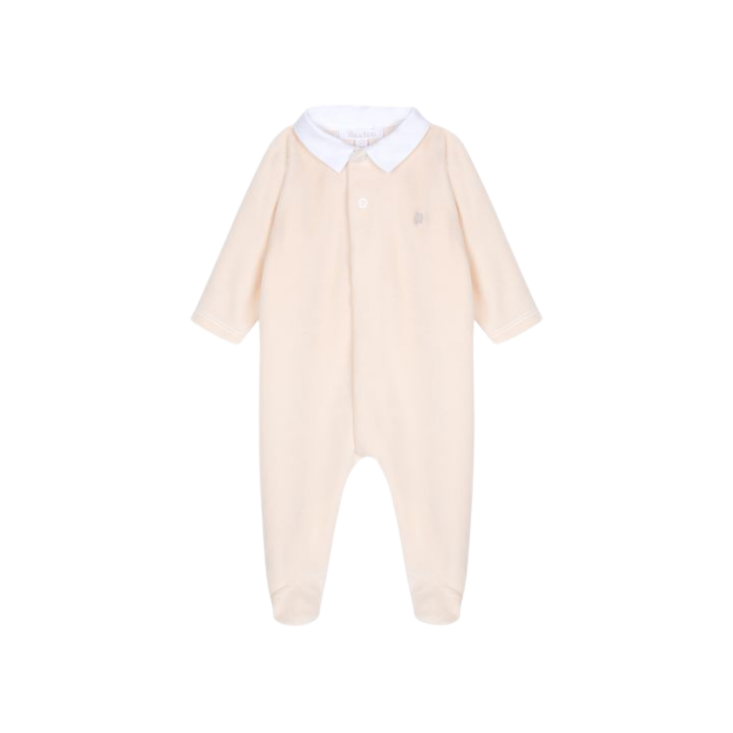 Patachou Collar velour Footie