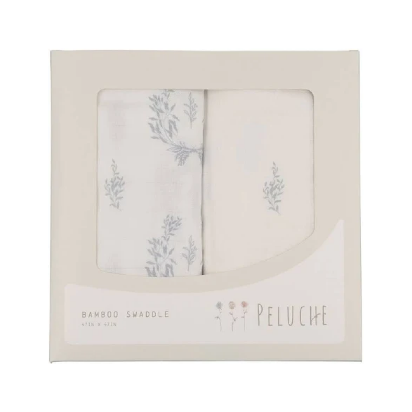 Peluche Botanical Swaddle 2Pk