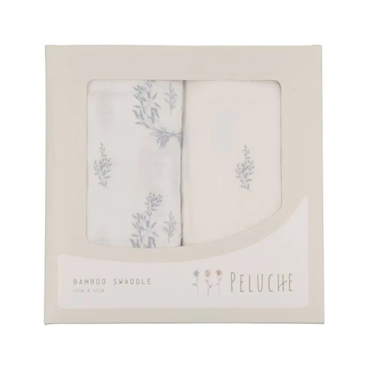 Peluche Botanical Swaddle 2Pk