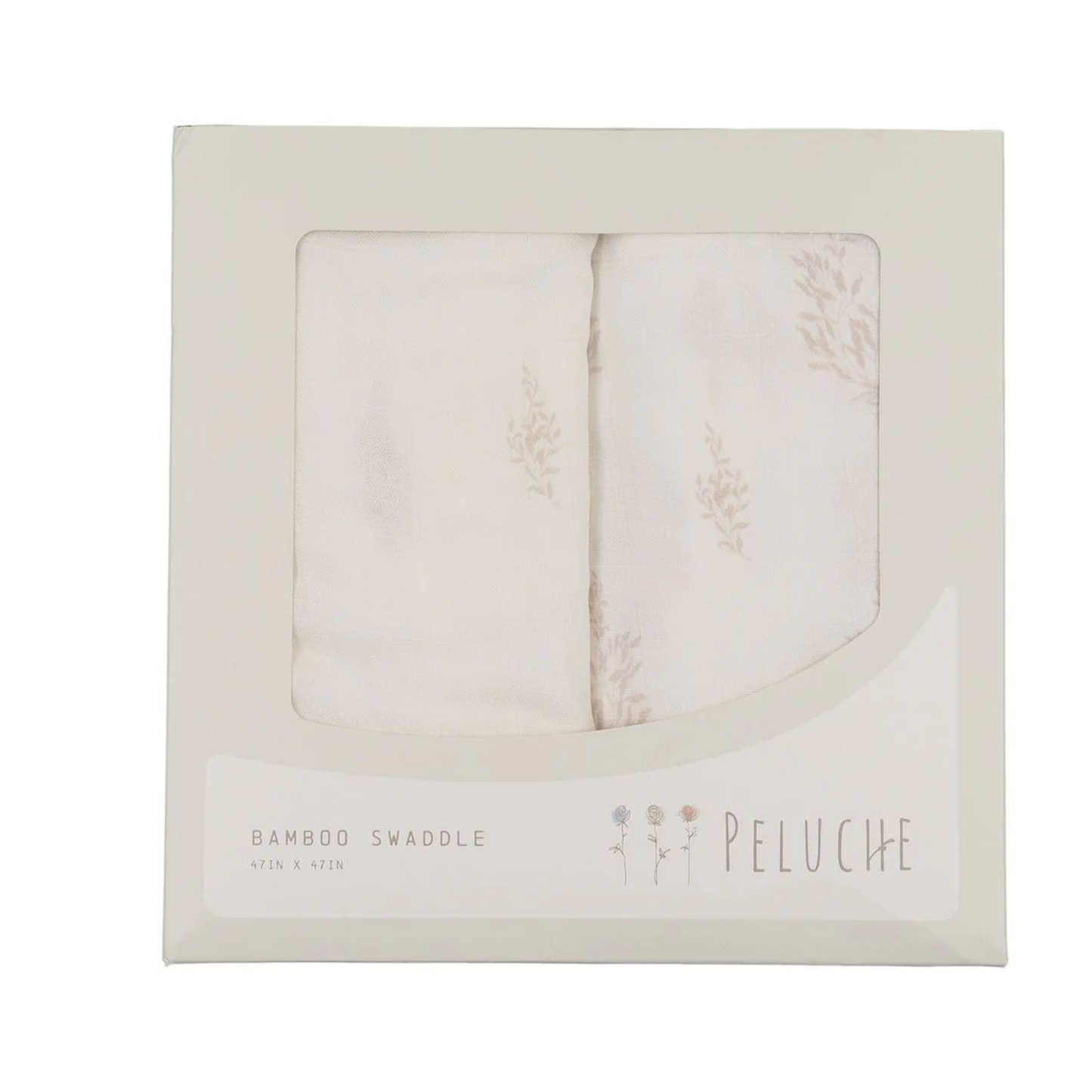 Peluche Botanical Swaddle 2Pk