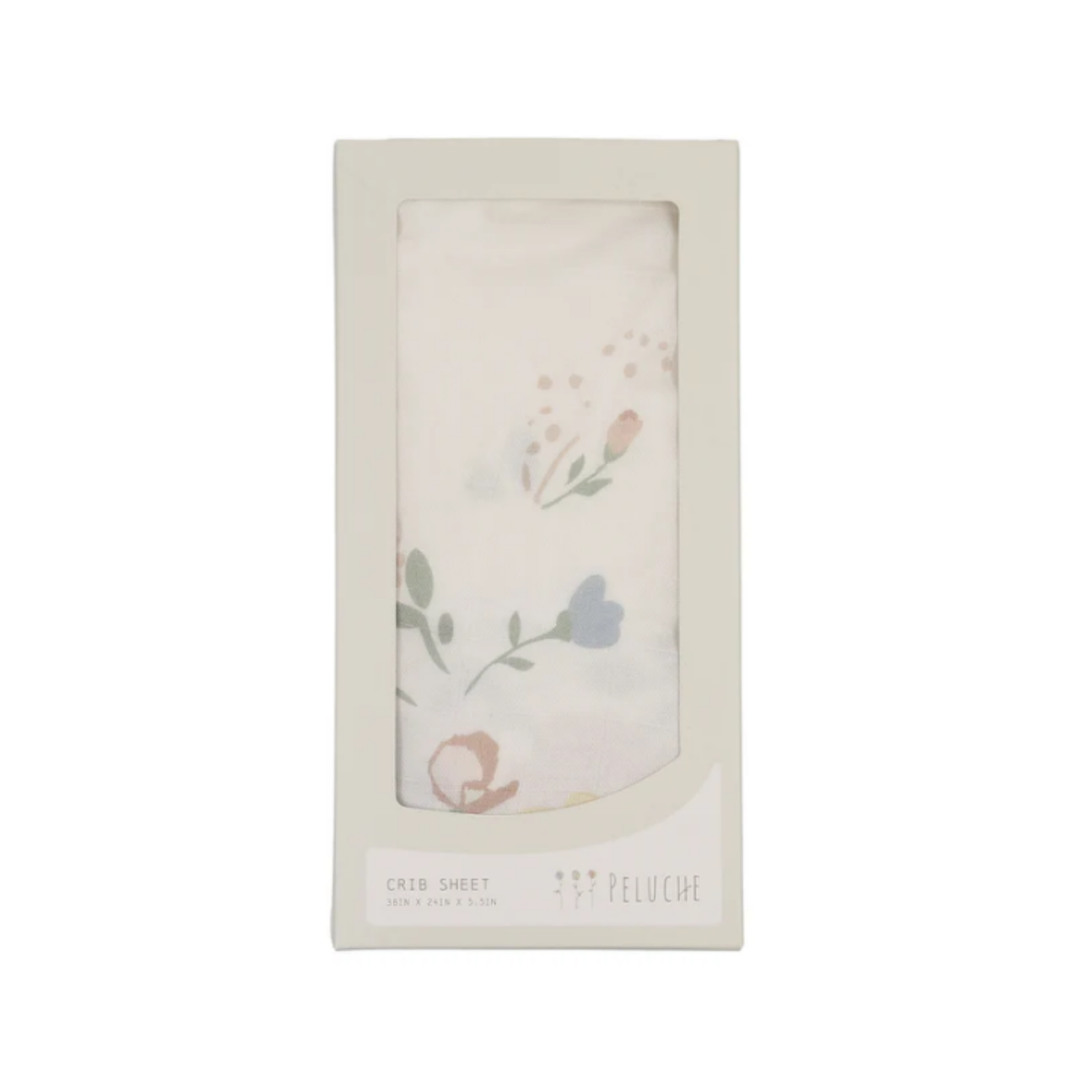 Peluche Floral Crib Sheet