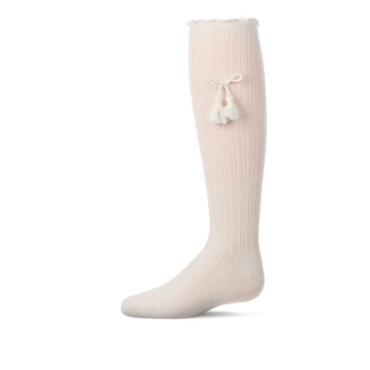 Memoi Tassle Bow Knee High - MKF-7217