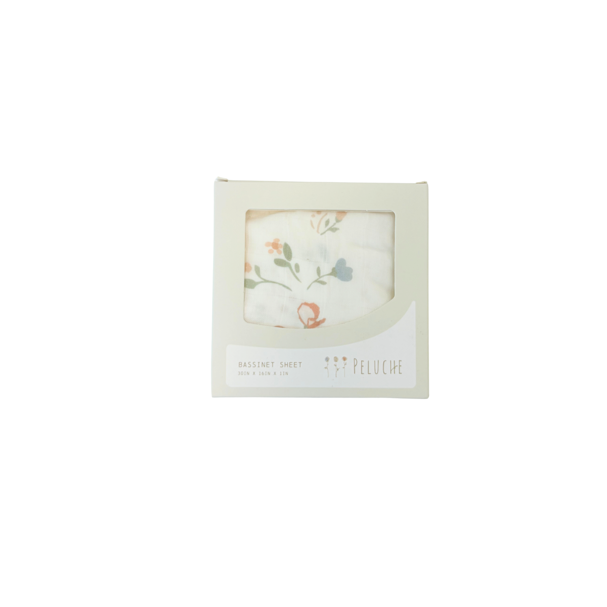 Peluche Floral Basinet Sheet