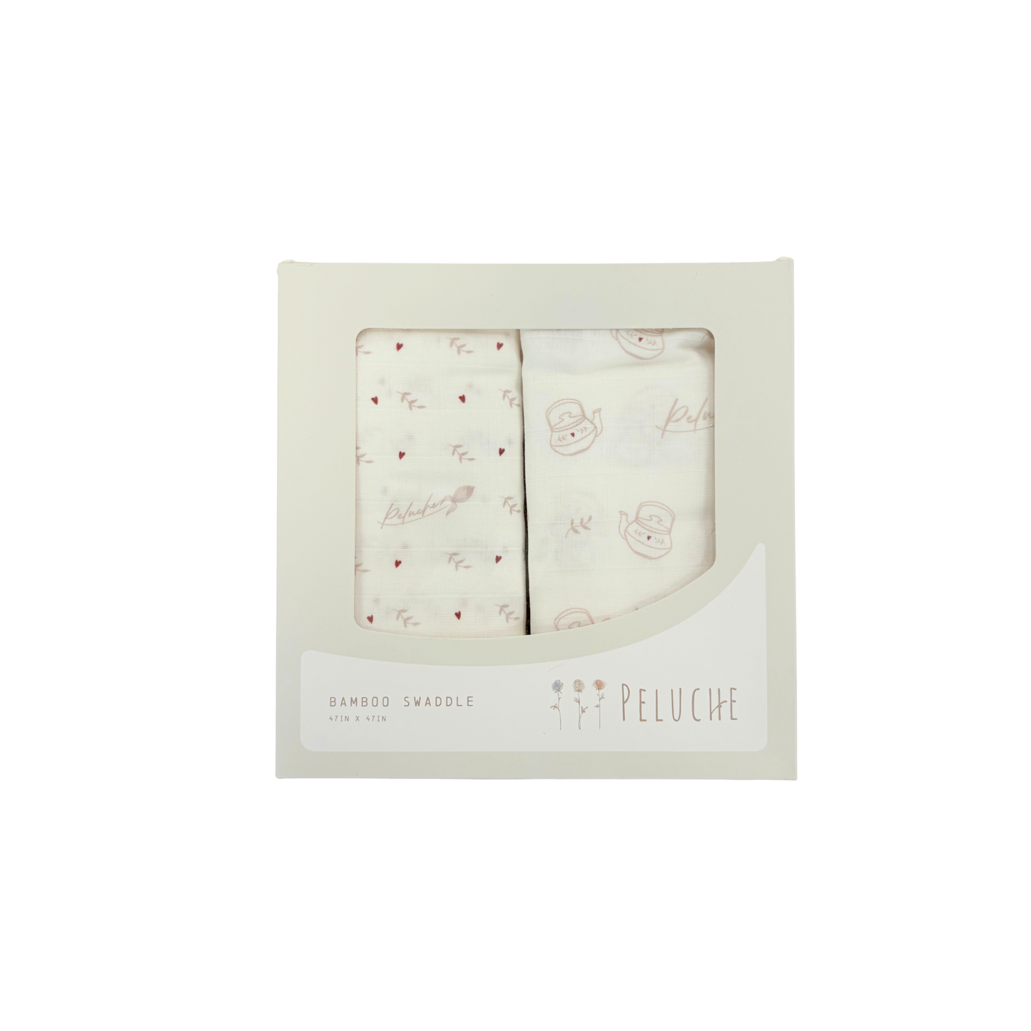 Peluche Teakettle Swaddle 2Pk