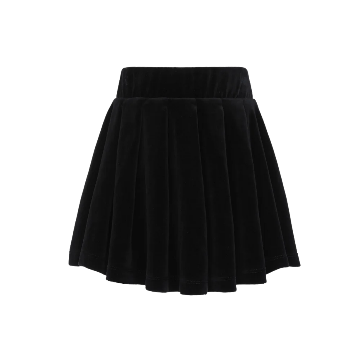 Little Parni Velour Pleated Skirt