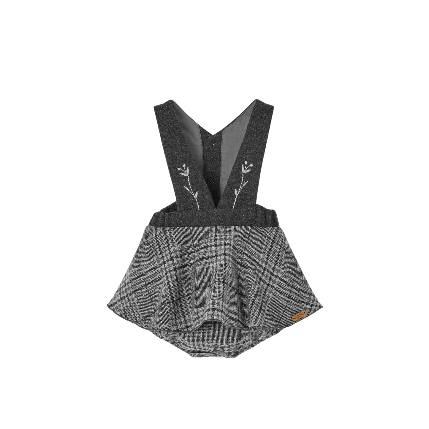 Popelin Plaid Woollen Romper – Tiptoe Boutique