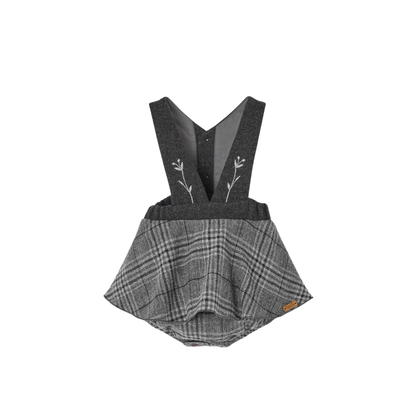 Popelin Plaid Woollen Romper