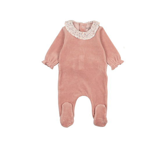 Bee And Dee Whimsical Bloom Collar Footie