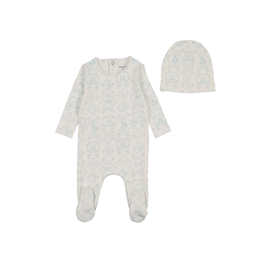 Bee And Dee Babyland Toile Footie