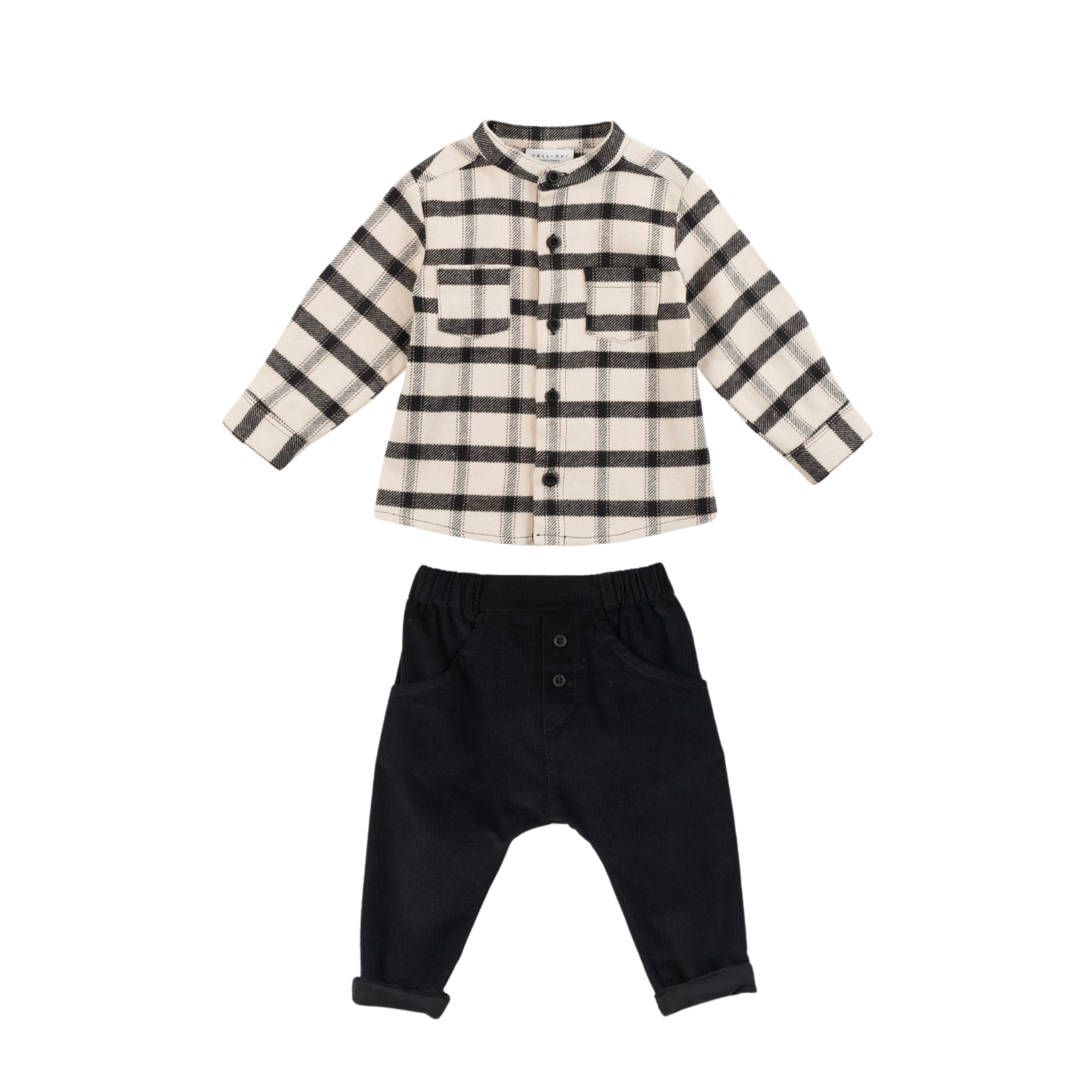 Yell-Oh Overshirt Plaid Set