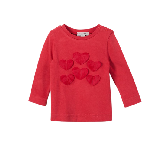 Yell-Oh Jersey T-Shirt With Hearts