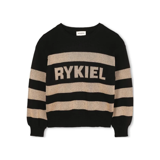 Sonia Rykiel Striped Logo Sweater
