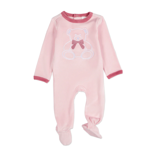 MiniMoi Teddy Snuggles Velour Footie