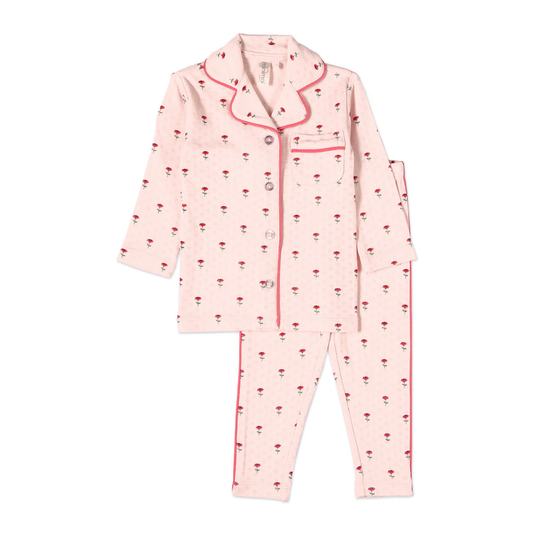 MiniMoi Plant Your Dreams & Grow Happy Pointelle 2 Pc Pajama Set