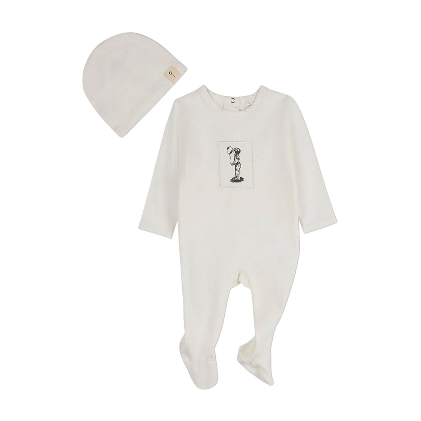 MiniMoi The Little Boy And His Balloon 2 Pc Footie Set