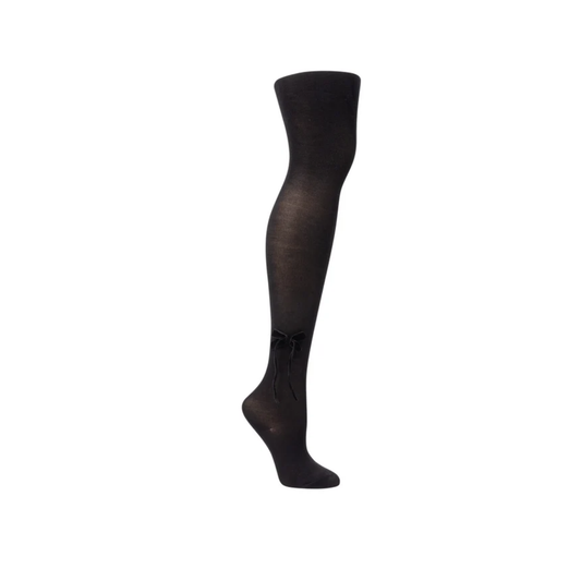 Zubii Thin Velvet Bow Tights