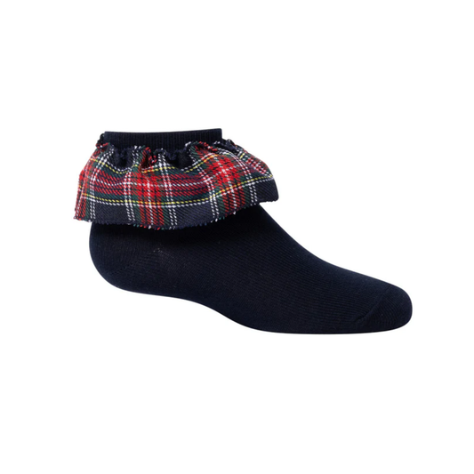 Zubii Plaid  Ruffle Ankle