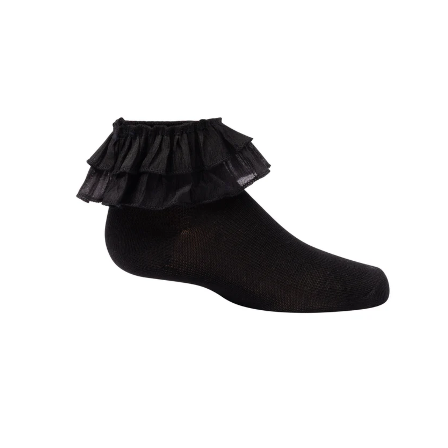 Zubii Chiffon Double Ruffle Ankle