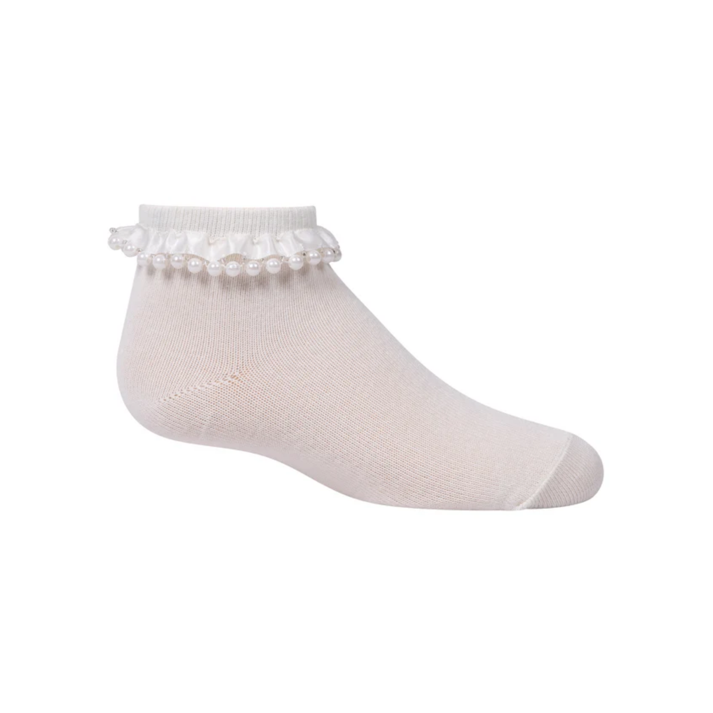 Zubii Pearl Ruffle Ankle