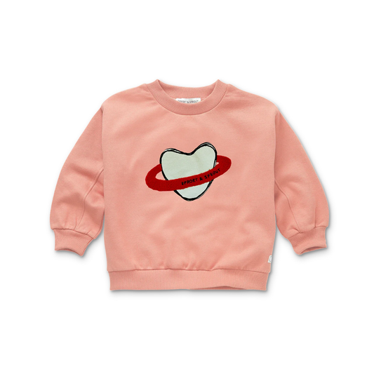 Sproet & Sprout Sweatshirt Heart Saturn