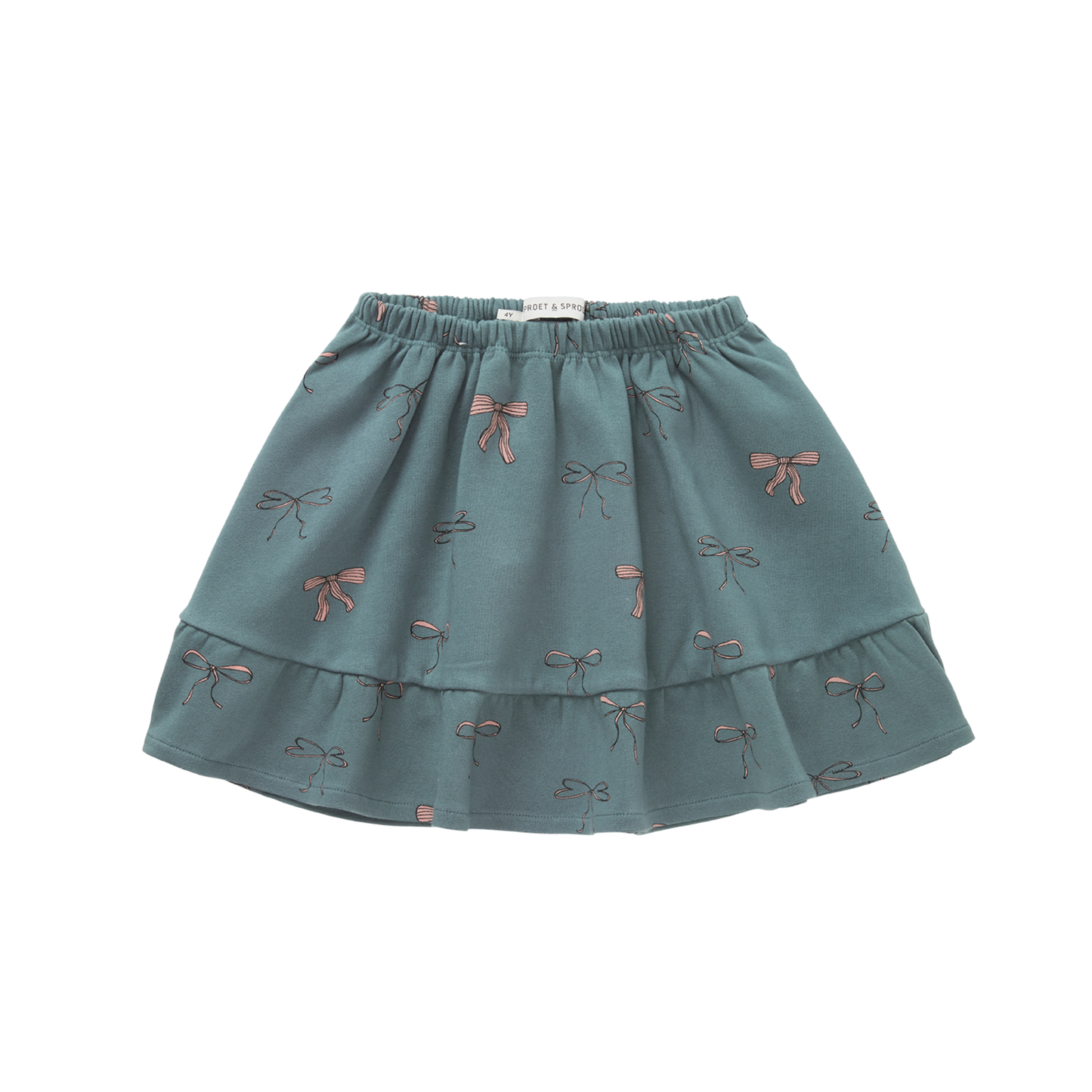 Sproet & Sprout Ruffle Bow Print Skirt