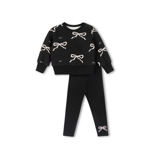 Phil and Phoebe  Arco Scattered Bow Sweater and Leggings